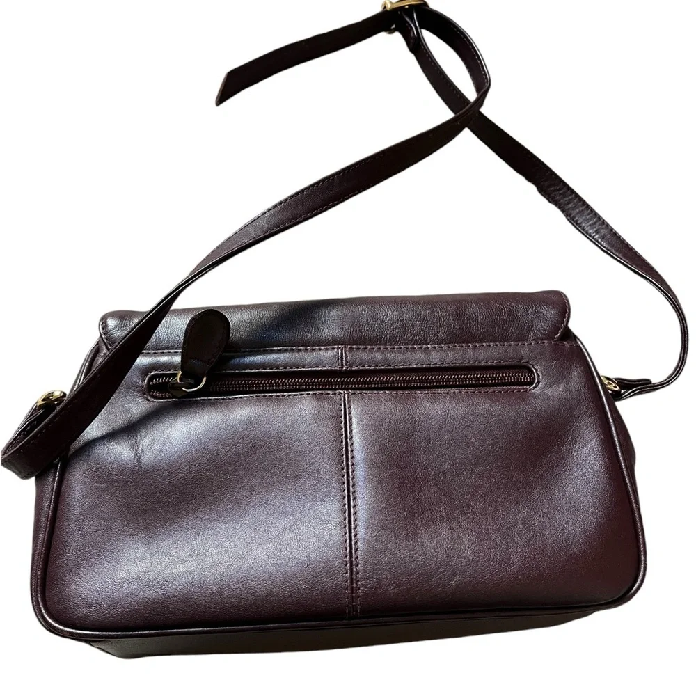 Vintage Etienne Aigner Burgundy Oxblood Leather Crossbody‎ Genuine Leather VTG✅